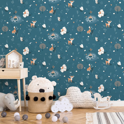 Papier peint Woodland Friends