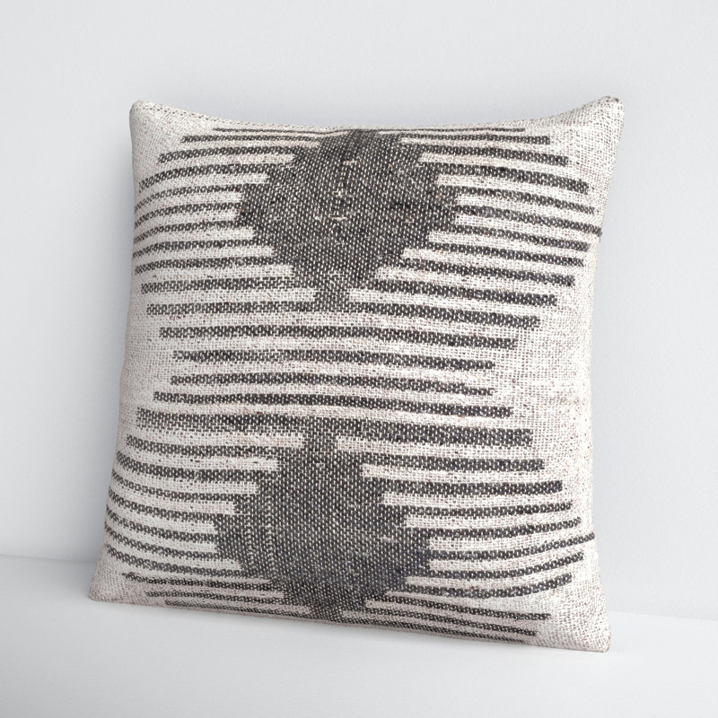 Mahala Geometric Reversible Throw Pillow, 20" H x 20" W, No Fill