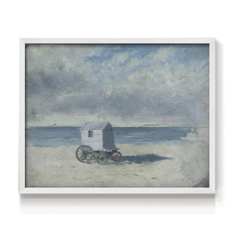 Paysages rétro-CECCXXVII-impression encadrée - réaménageable, H 16 po x l 20 po, Blanc