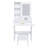 Vanity Table With Mirror & Adjustable Led Lights, Power Outlet, Hairdryer Holder & Stool – Compact Dressing Desk For Small Bedrooms-164595194