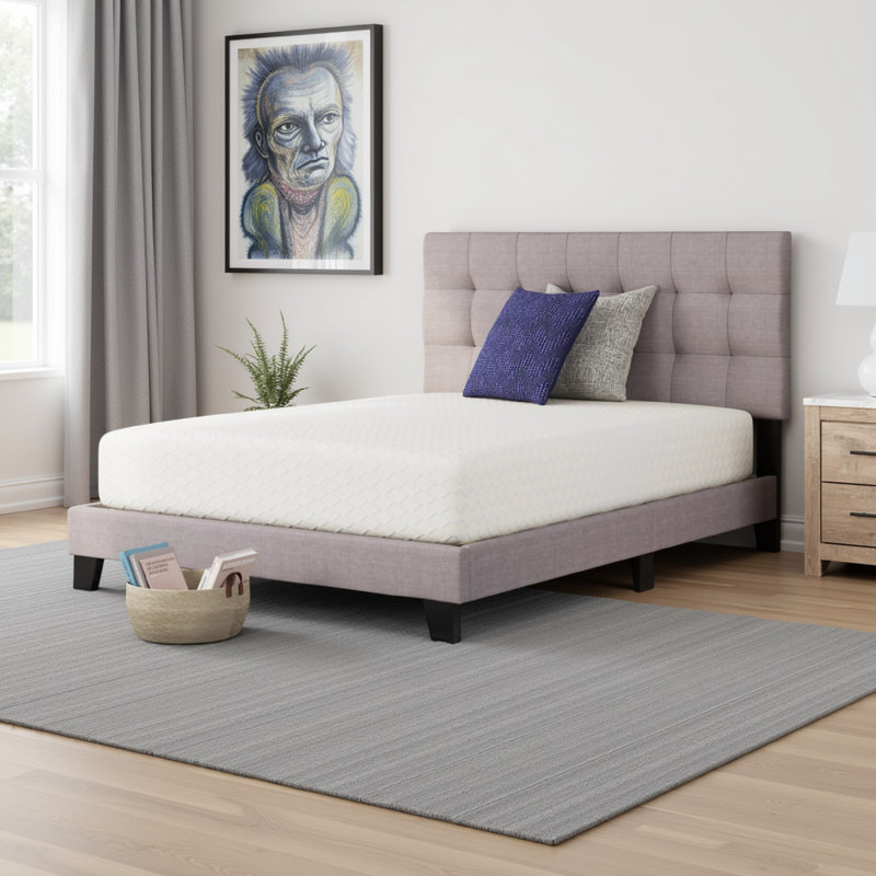 Jeny Mattress, Memory Foam, Stretch Cover, 8 inch, Queen