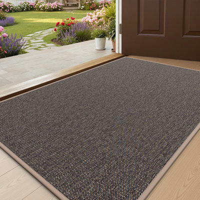 Tapis de porte antidérapant pour entrée intérieure, dos en caoutchouc