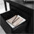 L-Shaped Desk, Black Finish