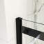 60 po X P 72 po H Porte de douche coulissante simple en noir mat