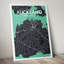Auckland City Map - No Frame Print-112209779