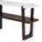 Narrow Console Table with Marble-Effect Top, Retro Entryway Table with Open Shelf, Sofa Table for Entryway, Hallway and Living Room-1675611263