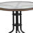 28'' Round Metal Table with Rattan Edging and 2 Rattan Stack Chairs-374904535
