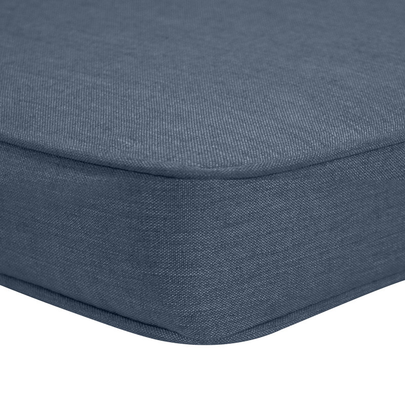 Coussin de siège intérieur / extérieur Sunbrella®, L 44 po x P 18 po, Spectre indigo Sunbrella®