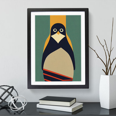 Modern Abstract Penguin No.4 - Framed Print