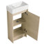 Ensemble de meuble-lavabo simple 16,19 po avec plateau en céramique Quennell