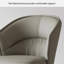Chaise d'appoint à oreilles grise (ensemble de 2)