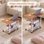 Bureau debout mobile à hauteur ajustable - Table d'ordinateur portable compacte avec tablettes de rangement - Bureau d'ordinateur roulant pour bureau à domicile, bureau, école - ergonomique, avec roulettes-1639466516-1639466518