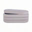 Banc avec rangement en velours taupe