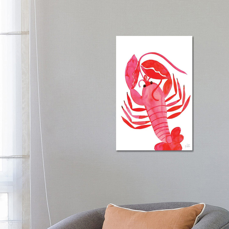 Lobster by Sara Franklin - Wrapped Canvas Print, 66.04 cm H x 45.72 cm W x 1.91 cm D