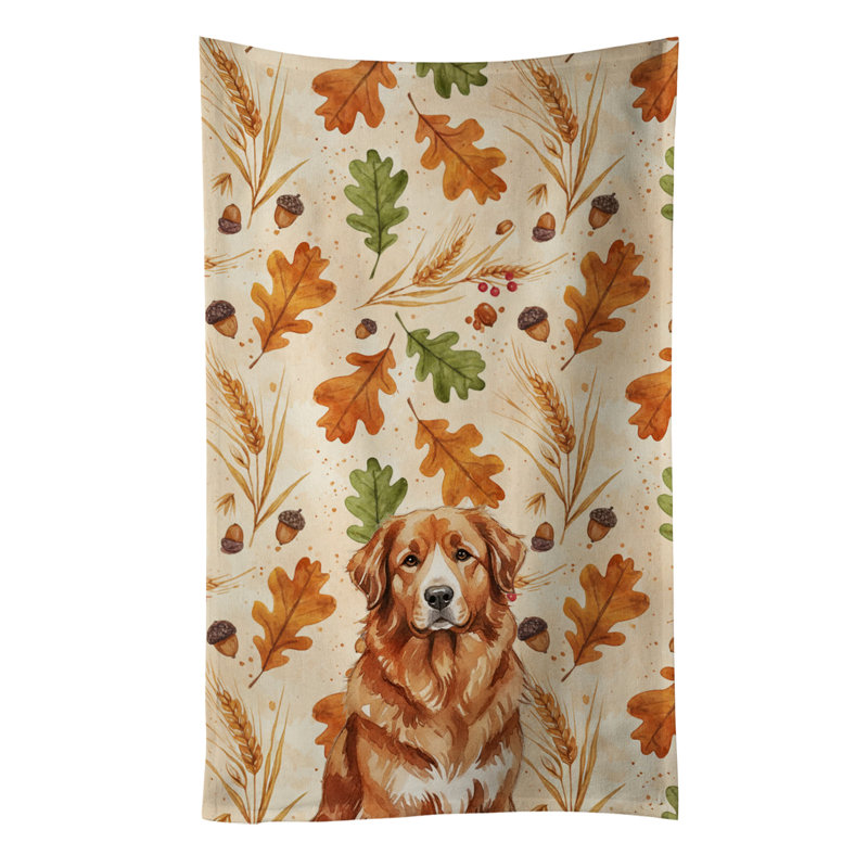 Serviette de cuisine tricolore Sheltie, Grandes montagnes brun rougeâtre