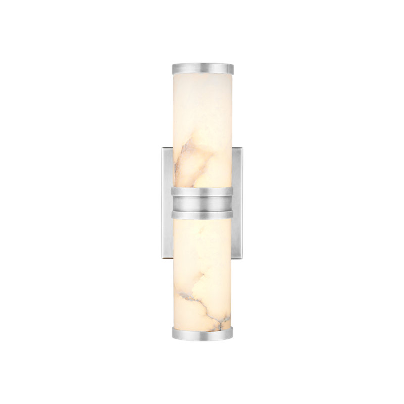 Petite applique murale Brenham, Naturel / nickel, H 4,5 po x l 14,5 po x P 5 po, 6