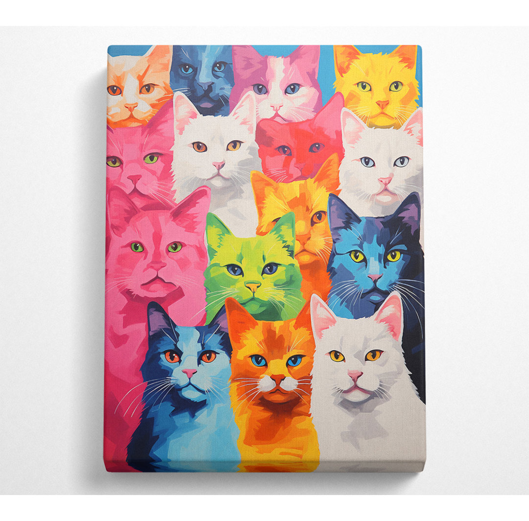 Lots Of Cats - Kunstdrucke auf Leinwand - Wrapped Canvas