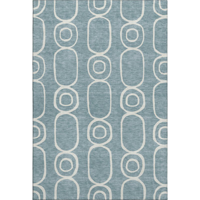 Premium Machine Washable Mayfield AMF2344 Geometric Rug