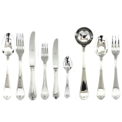 Ensemble de couverts Leonardo avec couteaux H / H - 39 pièces - Acier inoxydable