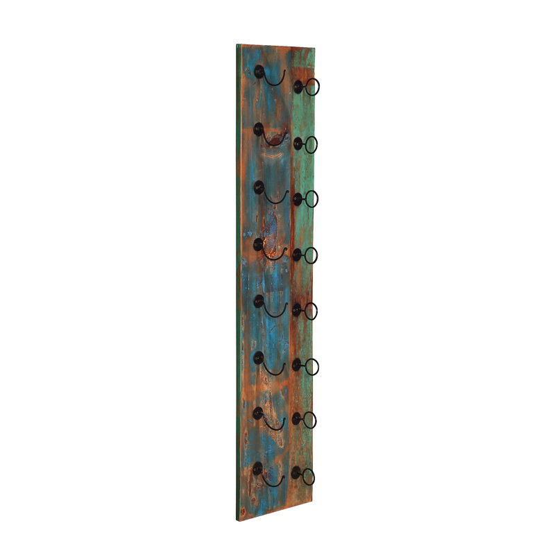 Kraker 8 Bottle Solid Wood Wall Mounted Wine Bottle Rack in