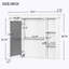Armoire de rangement murale avec porte miroir-118231410