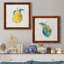 Happy Lemon - Ensemble de 2 peintures sur toile encadrées-1610254248-1610254249
