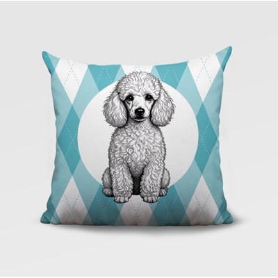 Coussin réversible intérieur / extérieur Poodle Dog