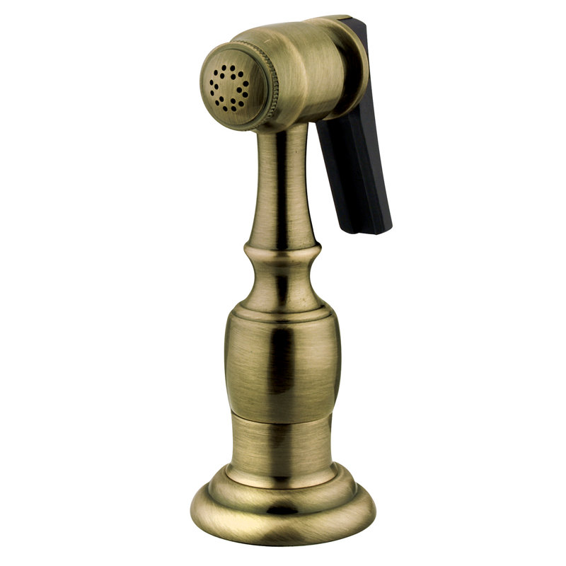 Kingston Brass Made To Match Brass Kitchen Faucet Side Sprayer, Vintage Brass