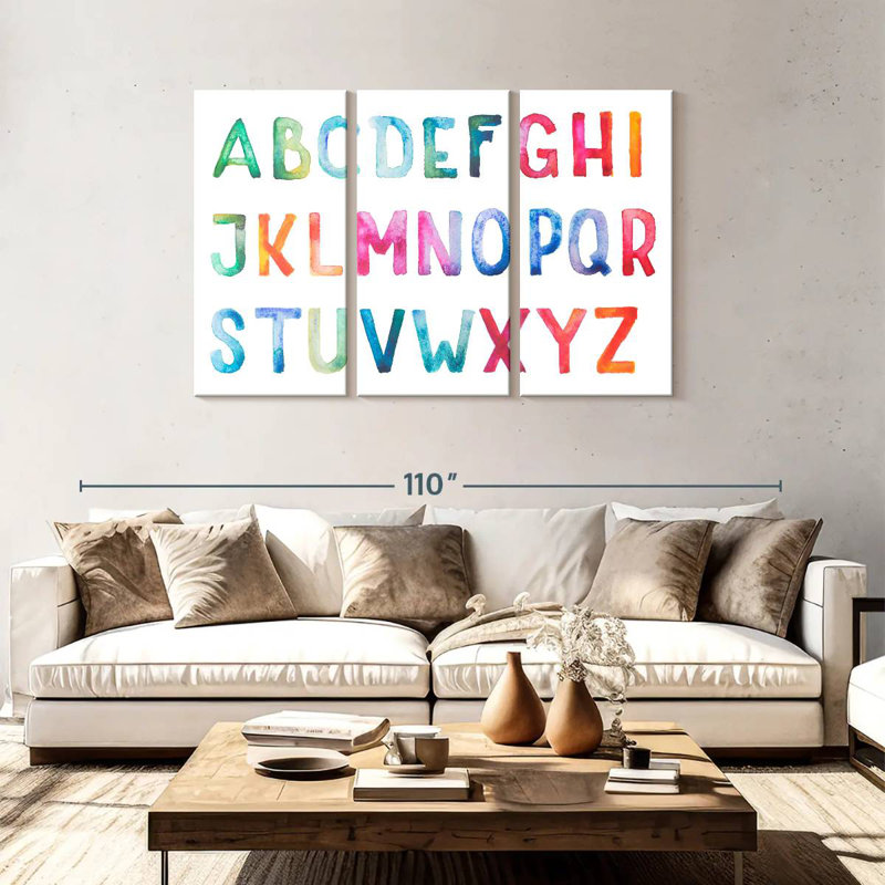 Keiri Alphabet, 48" H x 74" W