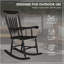 Chaise berçante en bois Classic Comfort
