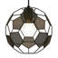 25 cm H Round Pendant Shade ( Screw On ) in Black