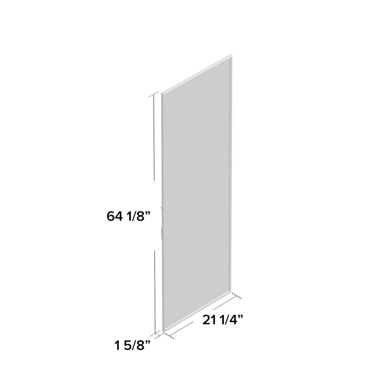 Metal Flat Mirror, Deep Gray 