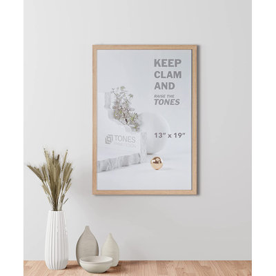 Cadre photo Niambh Latitude Run 11 X 14, cadre pour affiche en bois noir avec passe-partout 8 X 10 et plateau de table avec drap en plexi (un paquet)