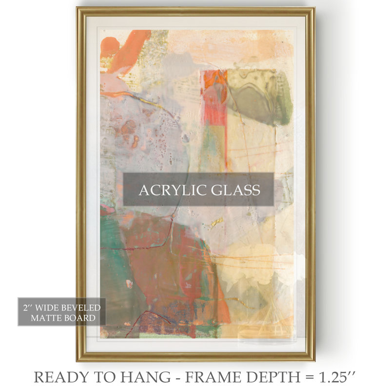 « ferly ii », toile tendue imprimée, H 18,5 po x l 24,5 po x P 1,5 po, Or