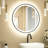 Round Framed Dimmable LED Anti-Fog With 3 Color Adjustment Bathroom Mirror Front&Backlit Vanity Mirror with Tempered Glass-105502954-105502963