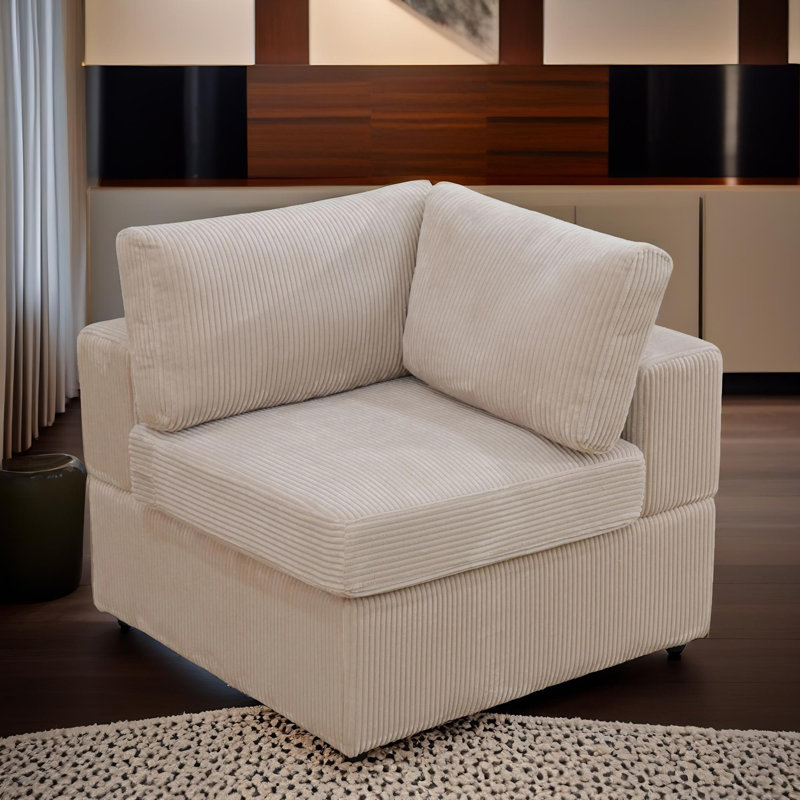 Cale de Valencia en velours côtelé beige Valencia