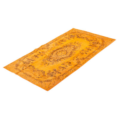 Tapis orange à transition de couleur 3 pi 10 po x 6 pi 11 po
