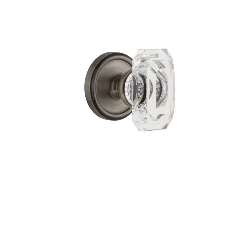 Bouton de porte Grandette Georgetown Rosette, 2 3/8", Étain antique