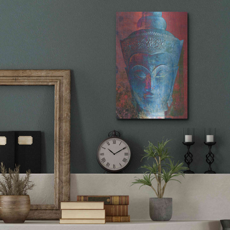 «Blue Buddha Head» par Elena Ray, H 16 po x l 12 po