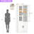 79.7" Tall Book Cabinet Storage Bookcase-130020156