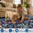 Jungle 2x6 Kitchen Runner Rug, Washable Animal Print Soft Non Slip Hallway Runner Tropical Botanical Thin Peacock Monkey Floor Rugs-2144069606-2144069600
