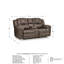 Causeuse inclinable avec console Windsley