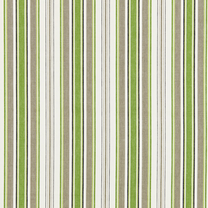 Chatham Andover Cotton Stripe Fabric, Green Tea