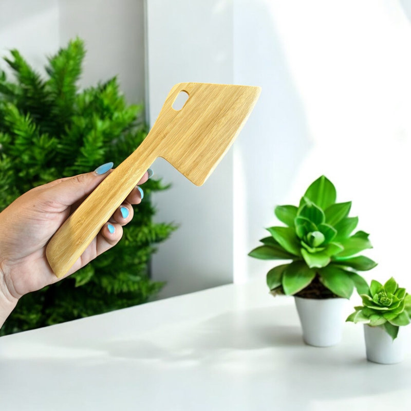 Bamboo Dough Scraper Hatchet