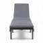 Chaise longue de patio en bois