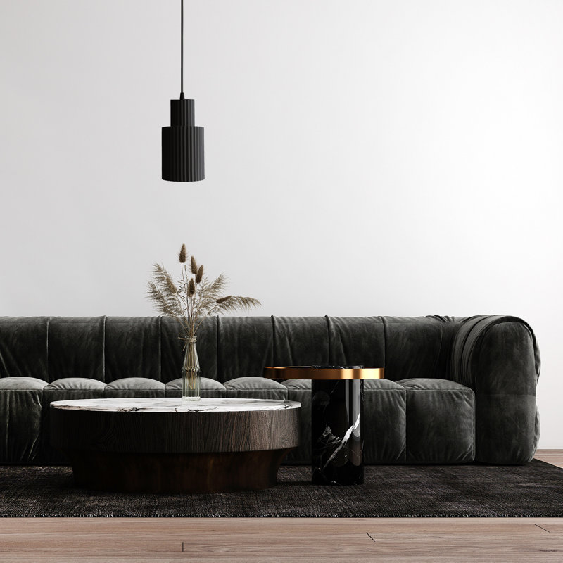 Vanleer 1 - Light Cylinder Pendant, Black, Black