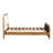 Ondine Mid-Century Modern Bouclé Upholstered Bed Frame With Wavy Curved Headboard-119967638