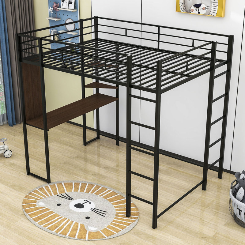 Valinda Kids Full Loft Bed, Black