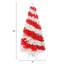 Arbre de Noël artificiel Candy Cane - 300 lumières DEL, 900 branches flexibles | Décoration de Noël créative