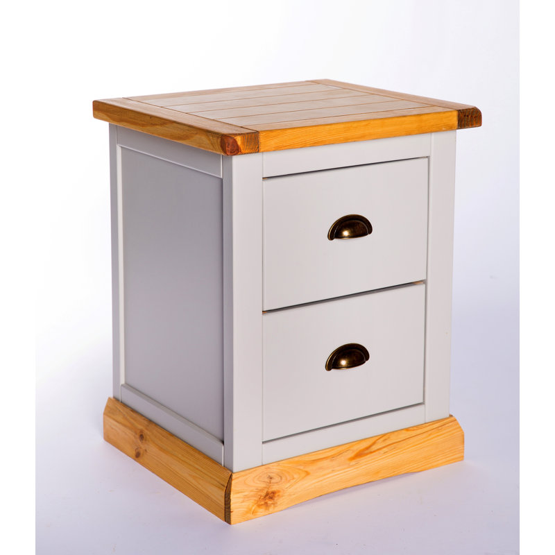 Caelo 45cm W Solid + Manufactured Wood Bedside Table